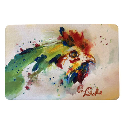 Chicken Portrait Door Mat 18x26