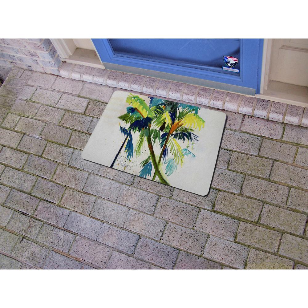 Leaning Palm Door Mat 18x26