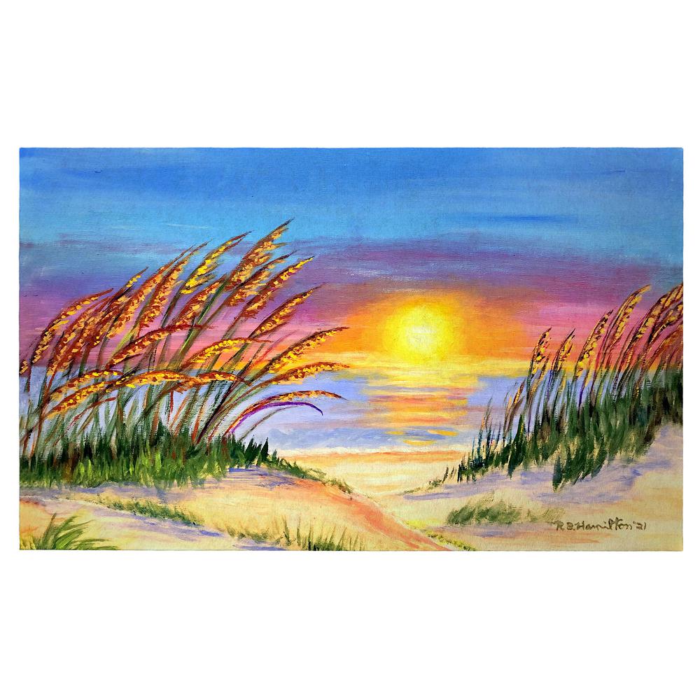 Sea Oates Sunrise Door Mat 30x50