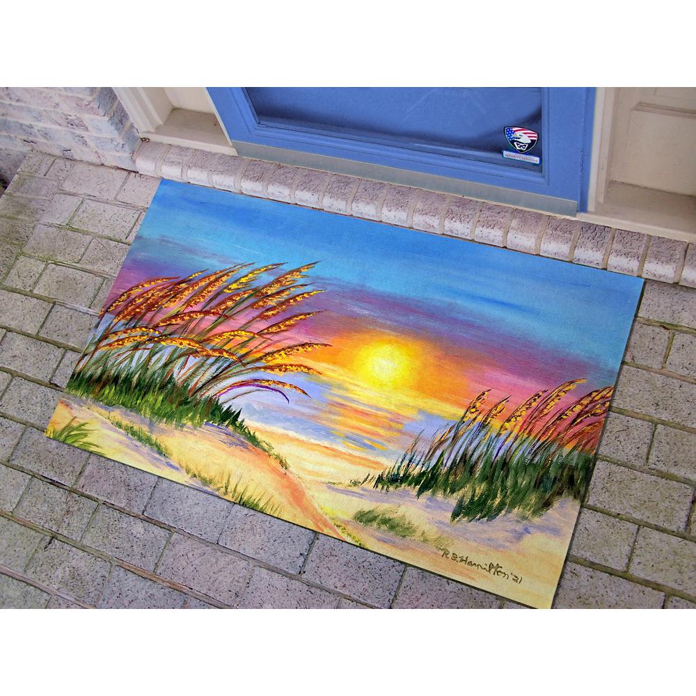 Sea Oates Sunrise Door Mat 30x50