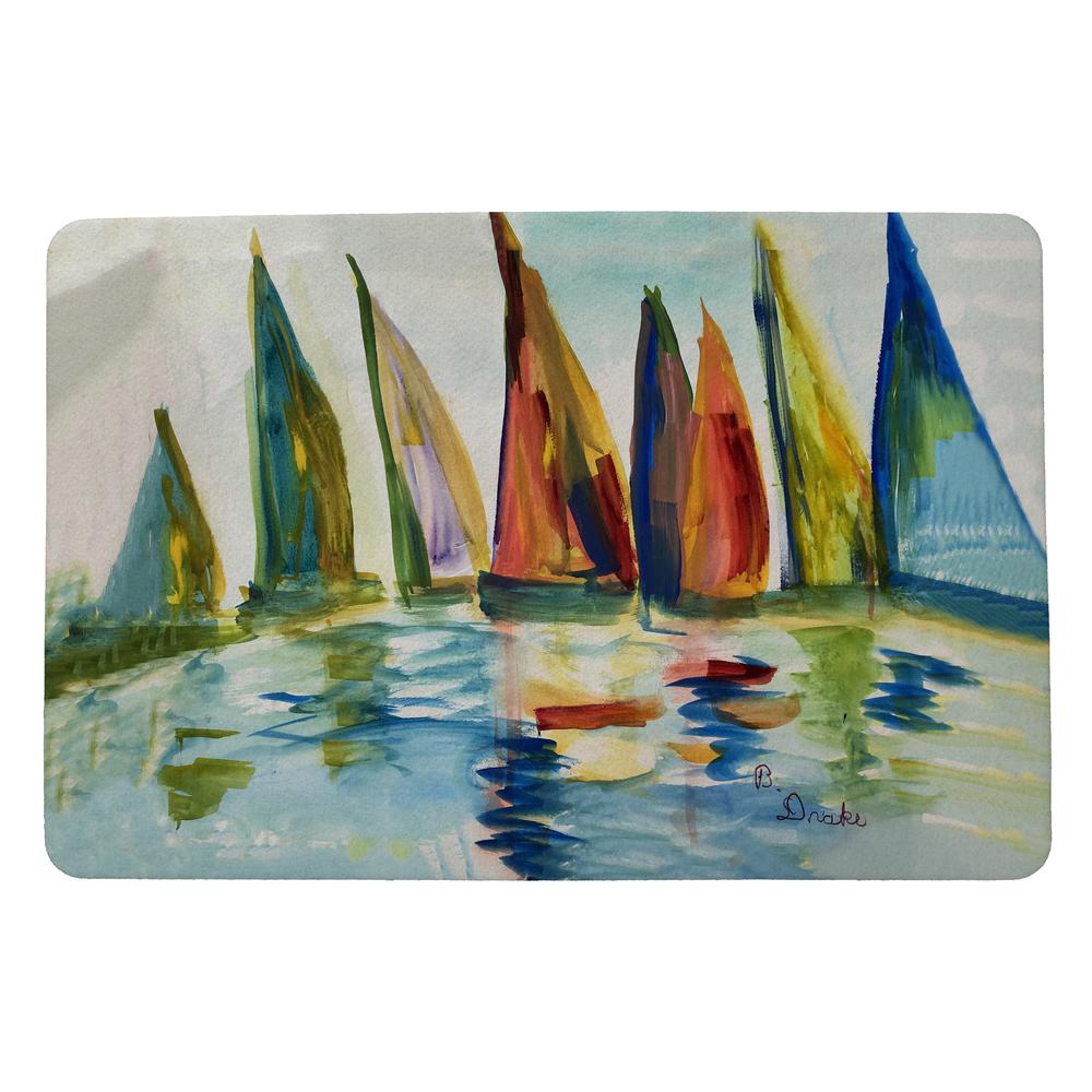 Multi Color Sails Door Mat 18x26