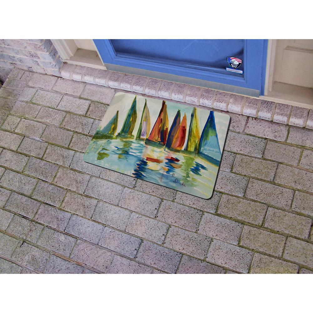 Multi Color Sails Door Mat 18x26
