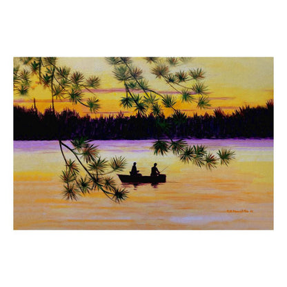Sunset Fishing Door Mat 30x50