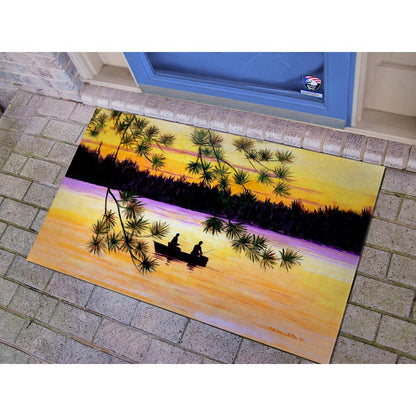 Sunset Fishing Door Mat 30x50