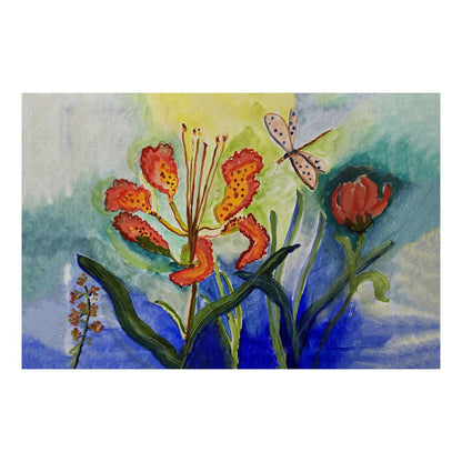 Tiger Lily Door Mat 30x50