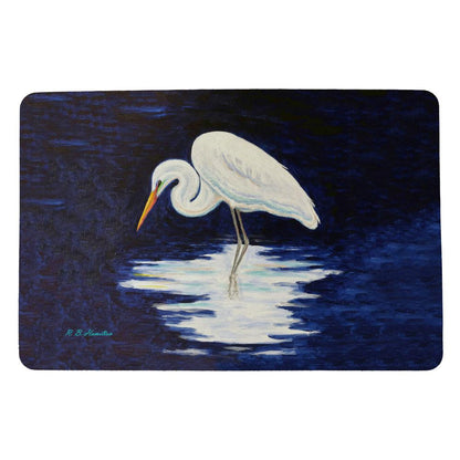 Reflecting Egret Door Mat 18x26