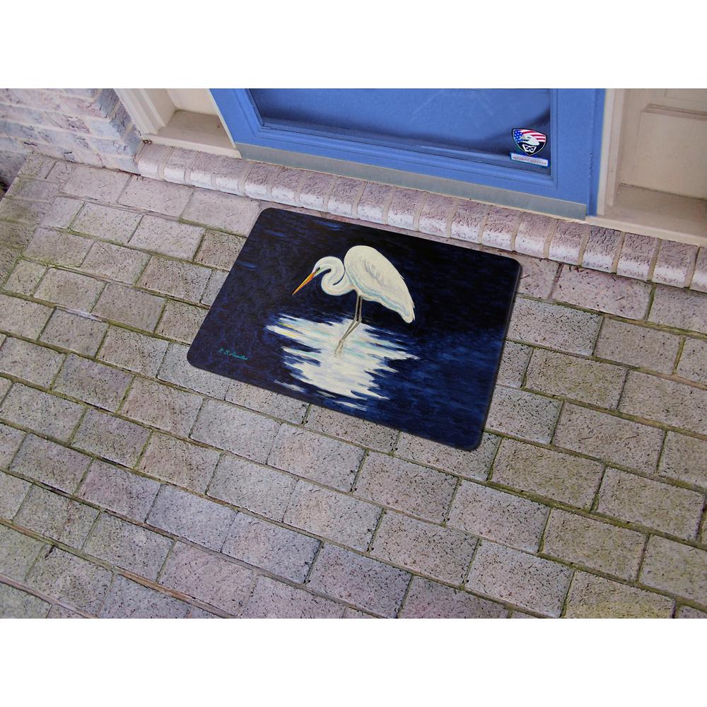 Reflecting Egret Door Mat 18x26