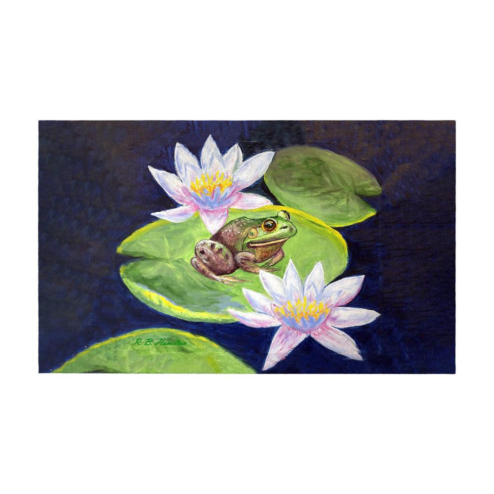 Frog & Lily Door Mat 30x50