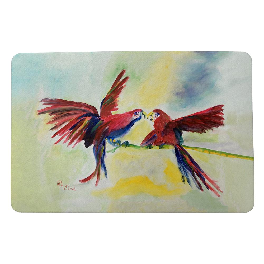 Parrot Gossip Door Mat 18x26