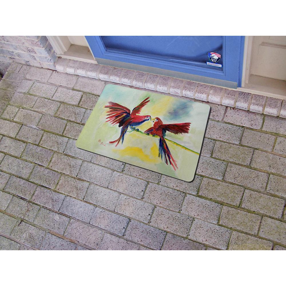 Parrot Gossip Door Mat 18x26