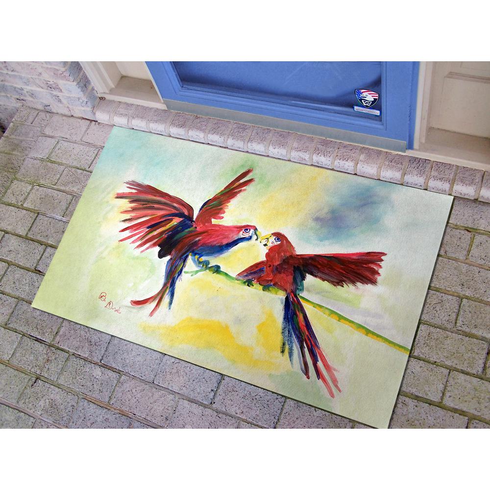 Parrot Gossip Door Mat 30x50