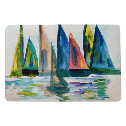 Sail With The Crowd Door Mat 18x26