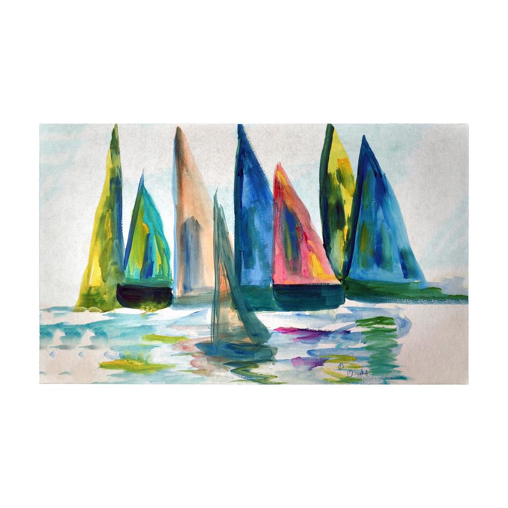 Sail With The Crowd Door Mat 30x50