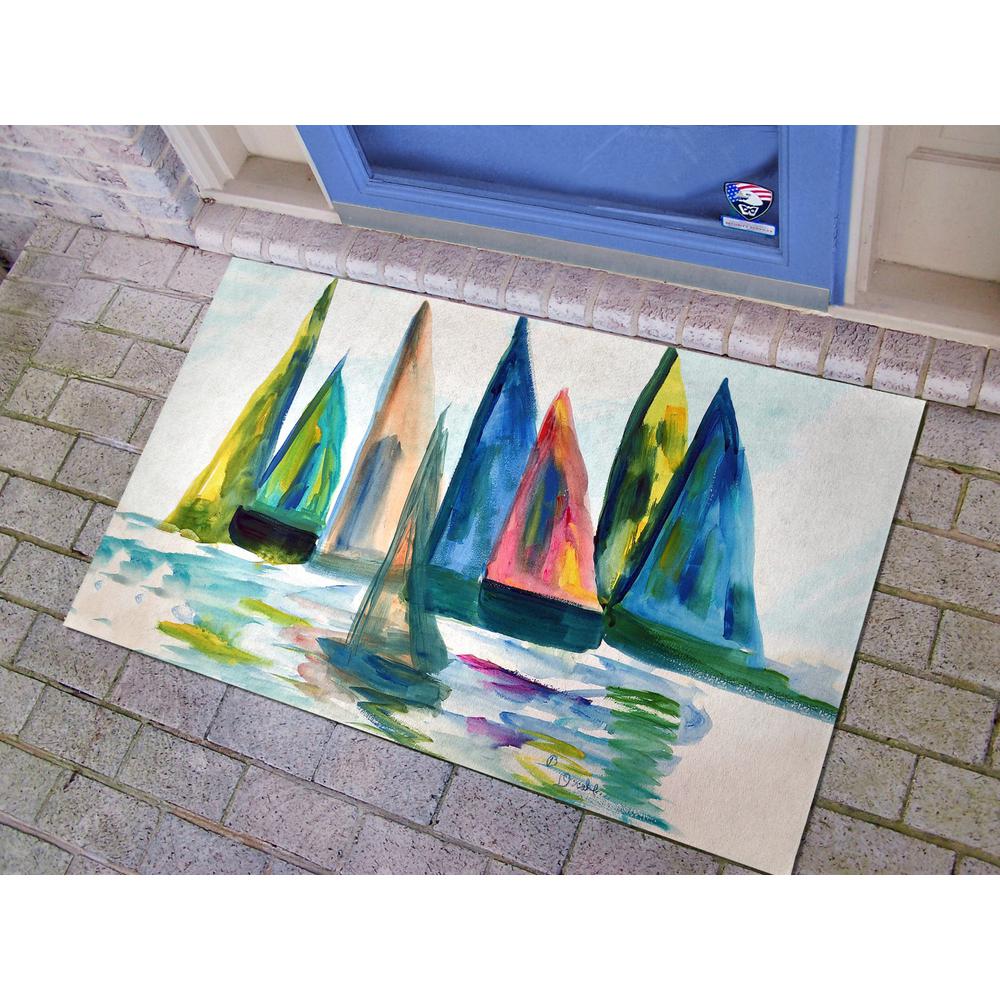 Sail With The Crowd Door Mat 30x50