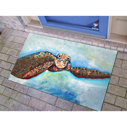 Turtle Looking At Me Door Mat 30x50