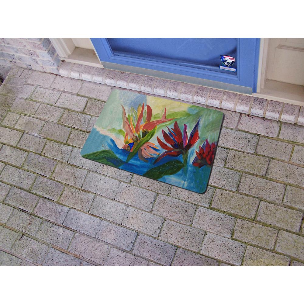 Flaming Flowers Door Mat 18x26