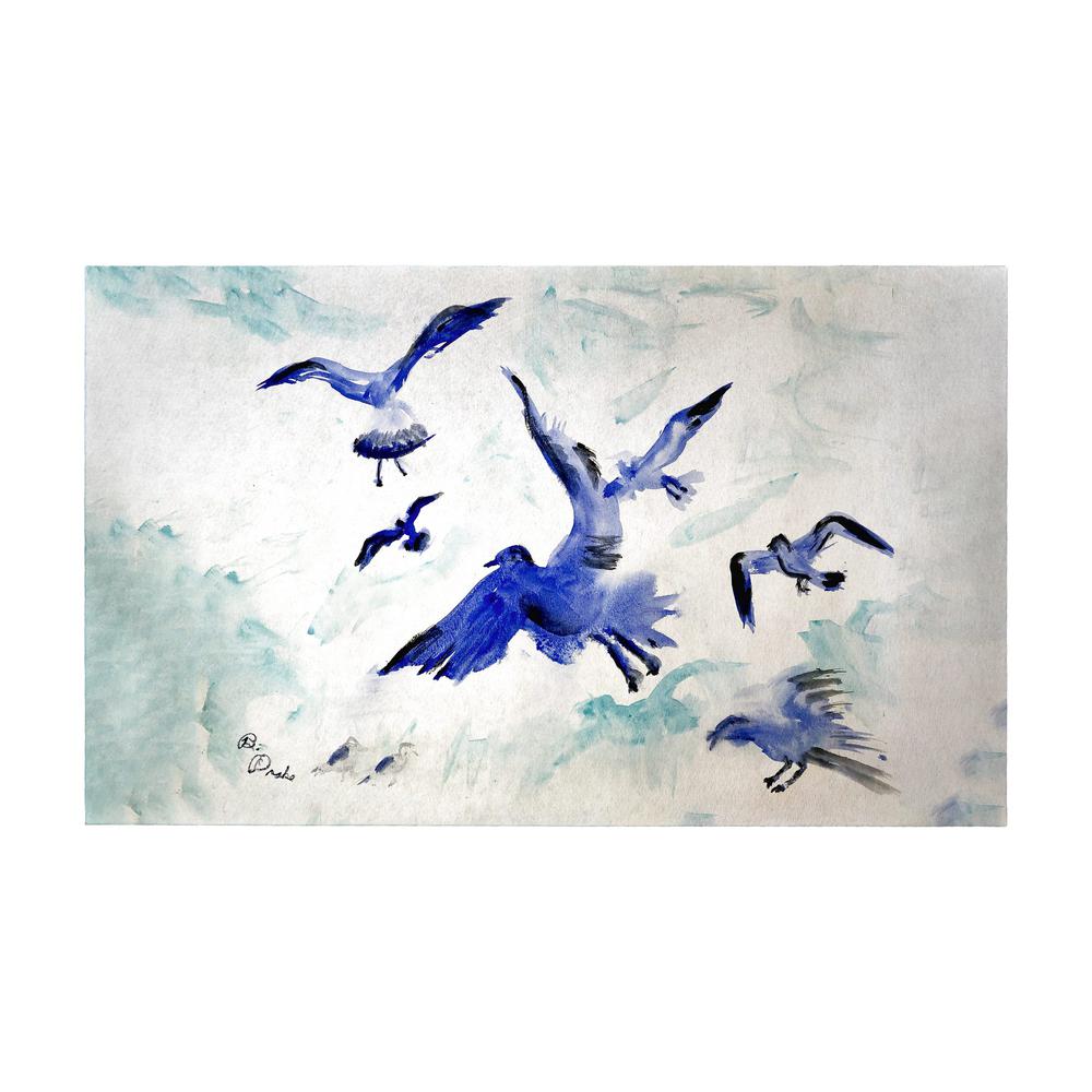Flocking Gulls Door Mat 30x50