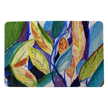 Gold Leaves Door Mat 18x26