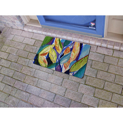 Gold Leaves Door Mat 18x26