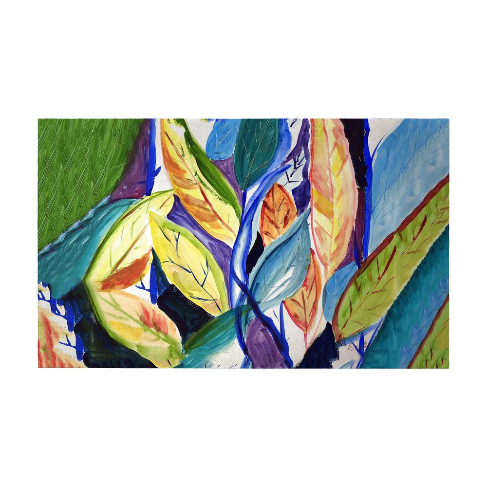 Gold Leaves Door Mat 30x50