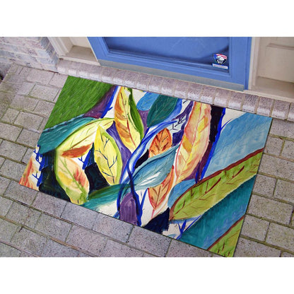Gold Leaves Door Mat 30x50