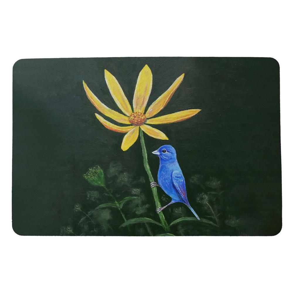 Indigo Bunting Door Mat 18x26