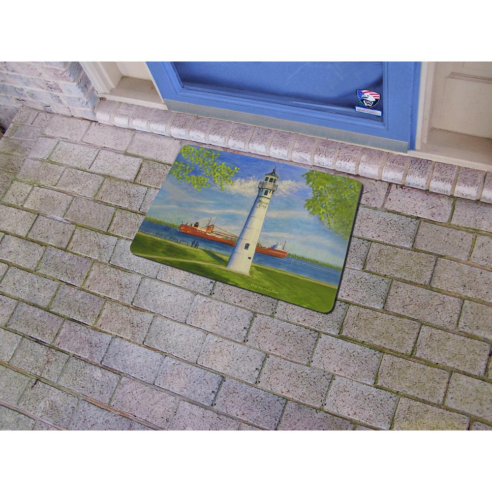 Marine City Lighthouse, MI Door Mat 18x26