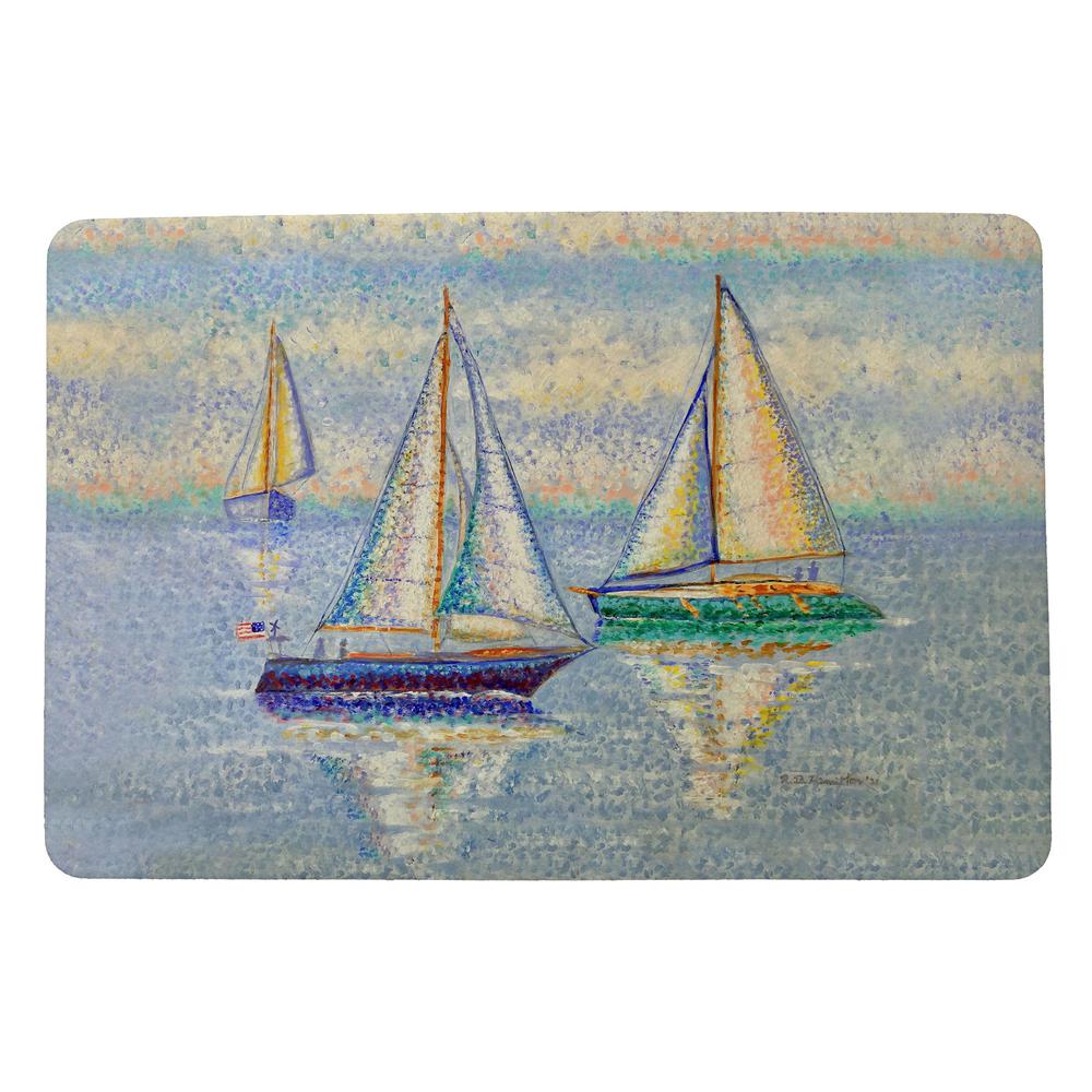 Sailing By Door Mat 18x26