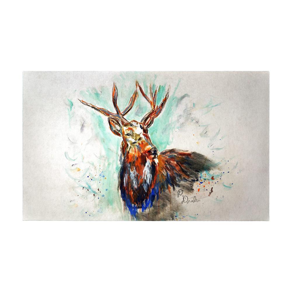 Buck in Fall Door Mat 30x50