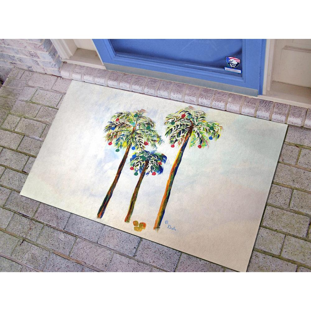 Christmas Palms Door Mat 30x50