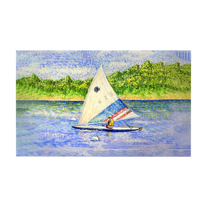 Sunfish Sailing Door Mat 30x50