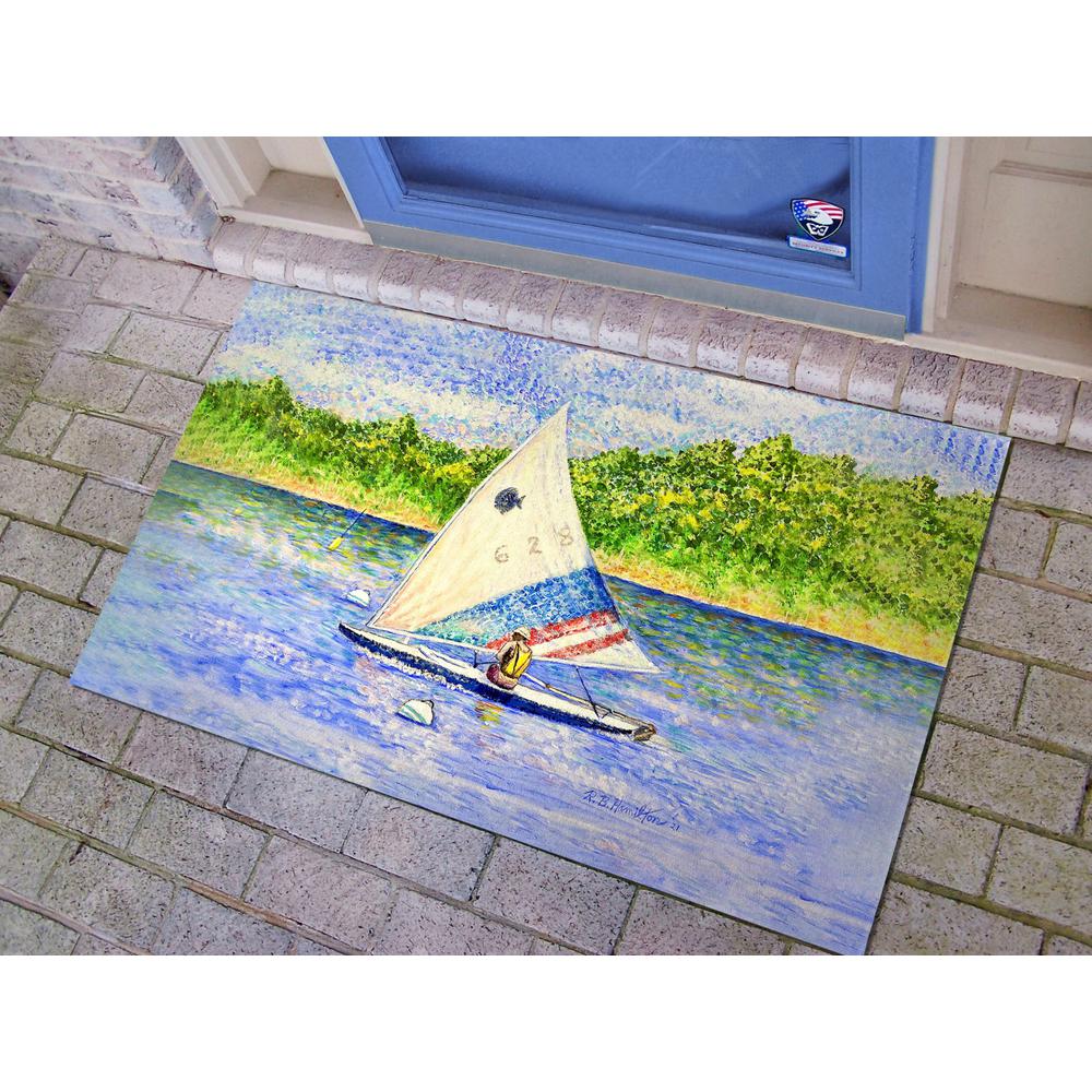 Sunfish Sailing Door Mat 30x50