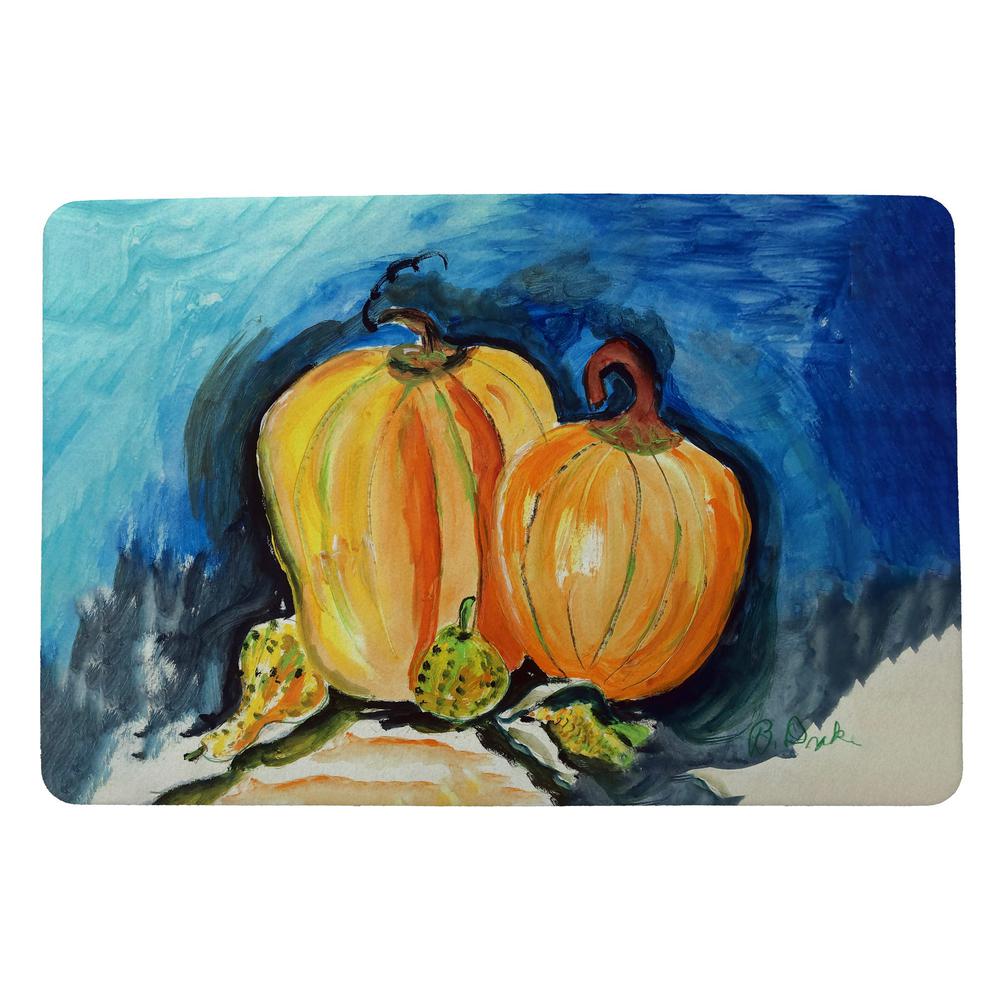 Two Pumpkins Door Mat 18x26