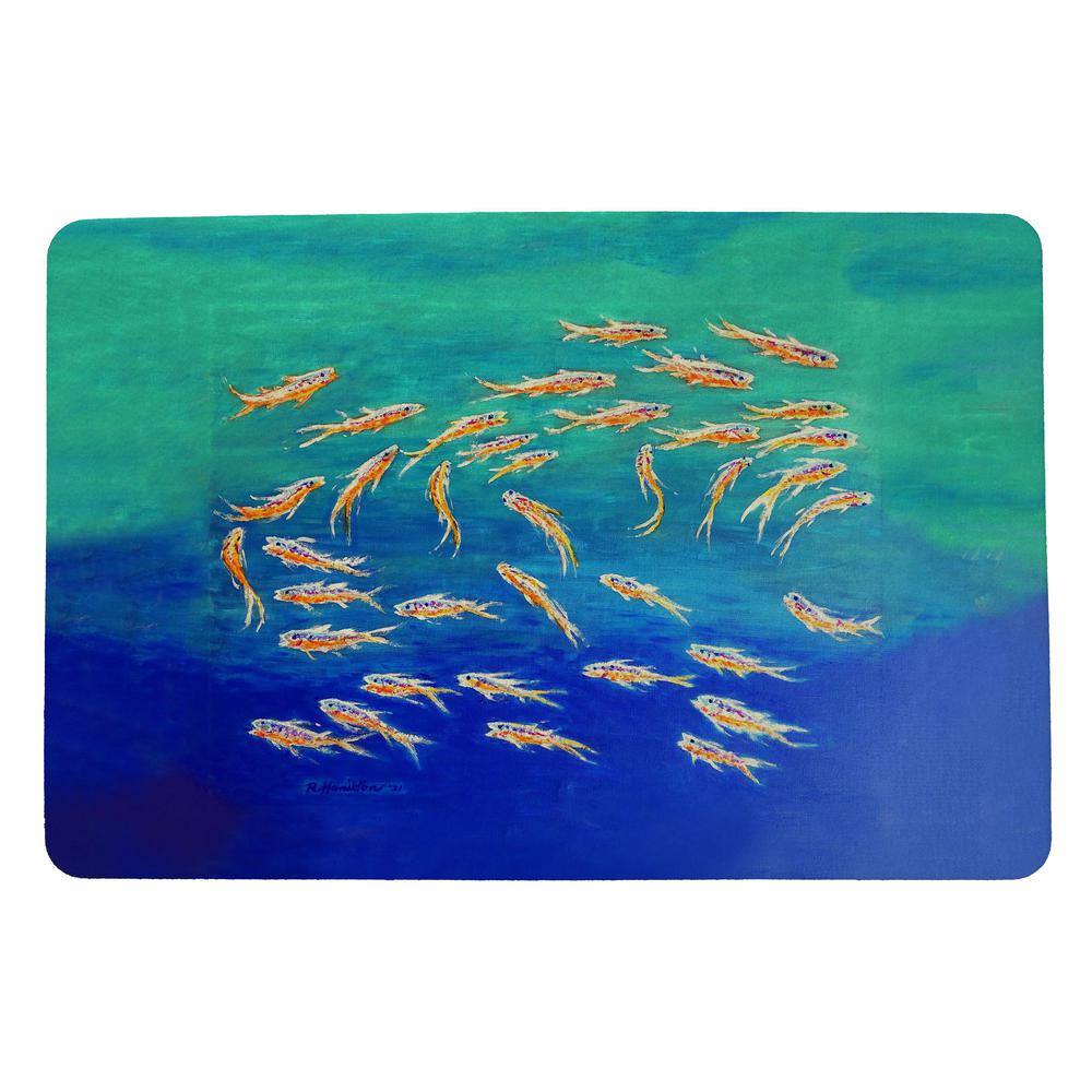 Schooling Fish Door Mat 18x26