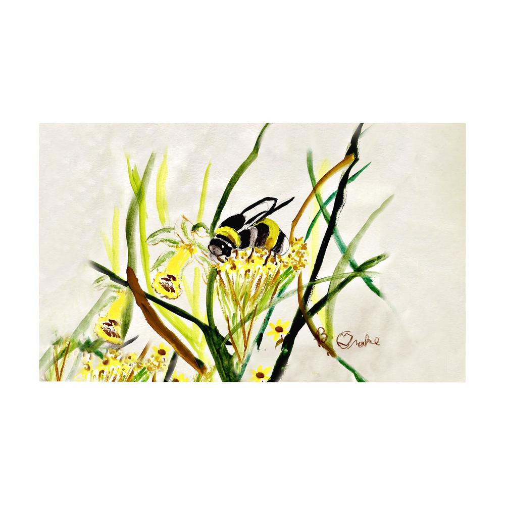 Bee & Flower Door Mat 30x50