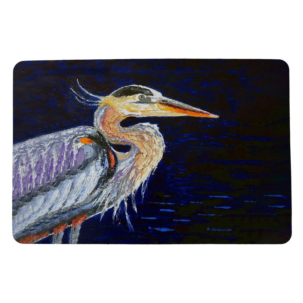 Palette Blue Heron Door Mat 18x26