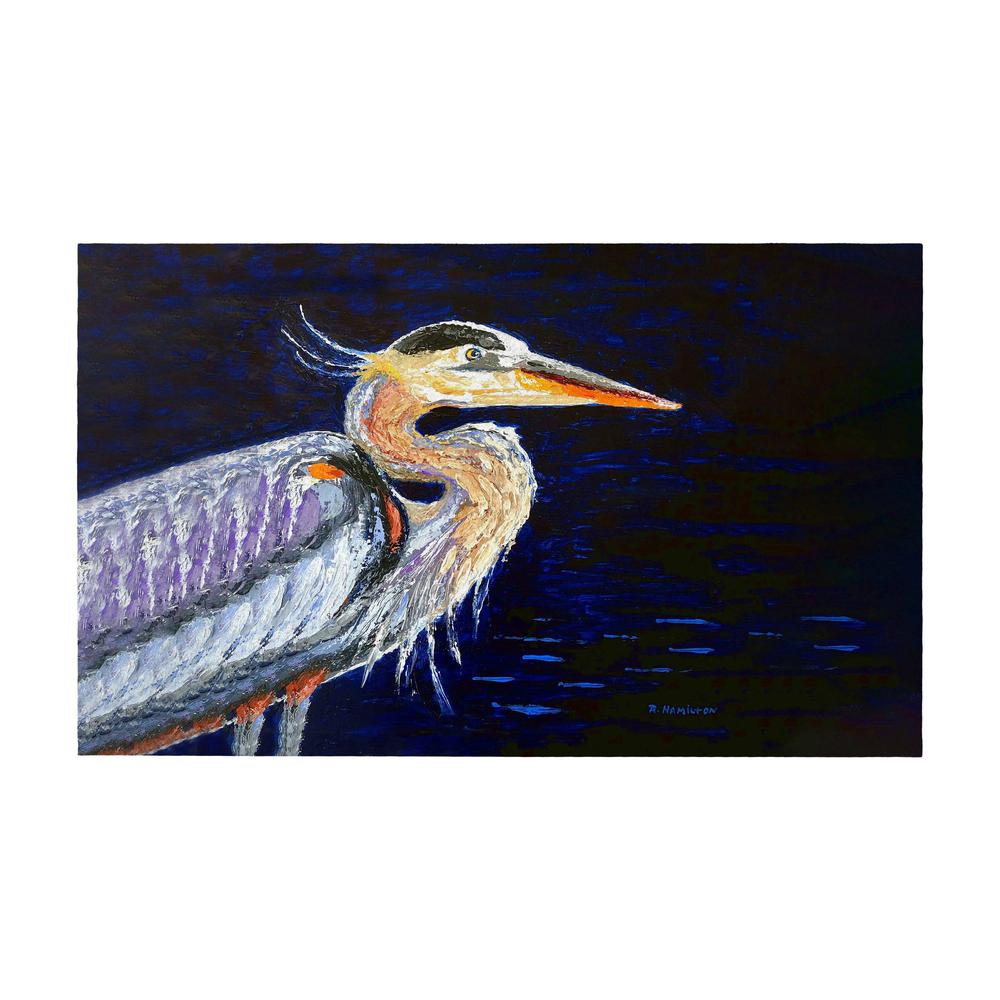 Palette Blue Heron Door Mat 30x50