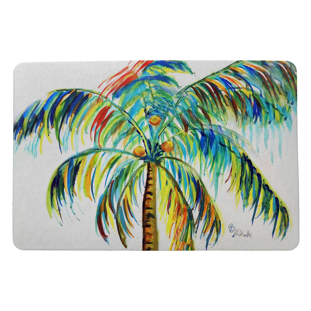 Multi-Color Palm Door Mat 18x26