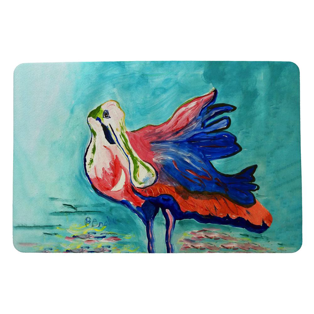 Spoonbill Looking Door Mat 18x26