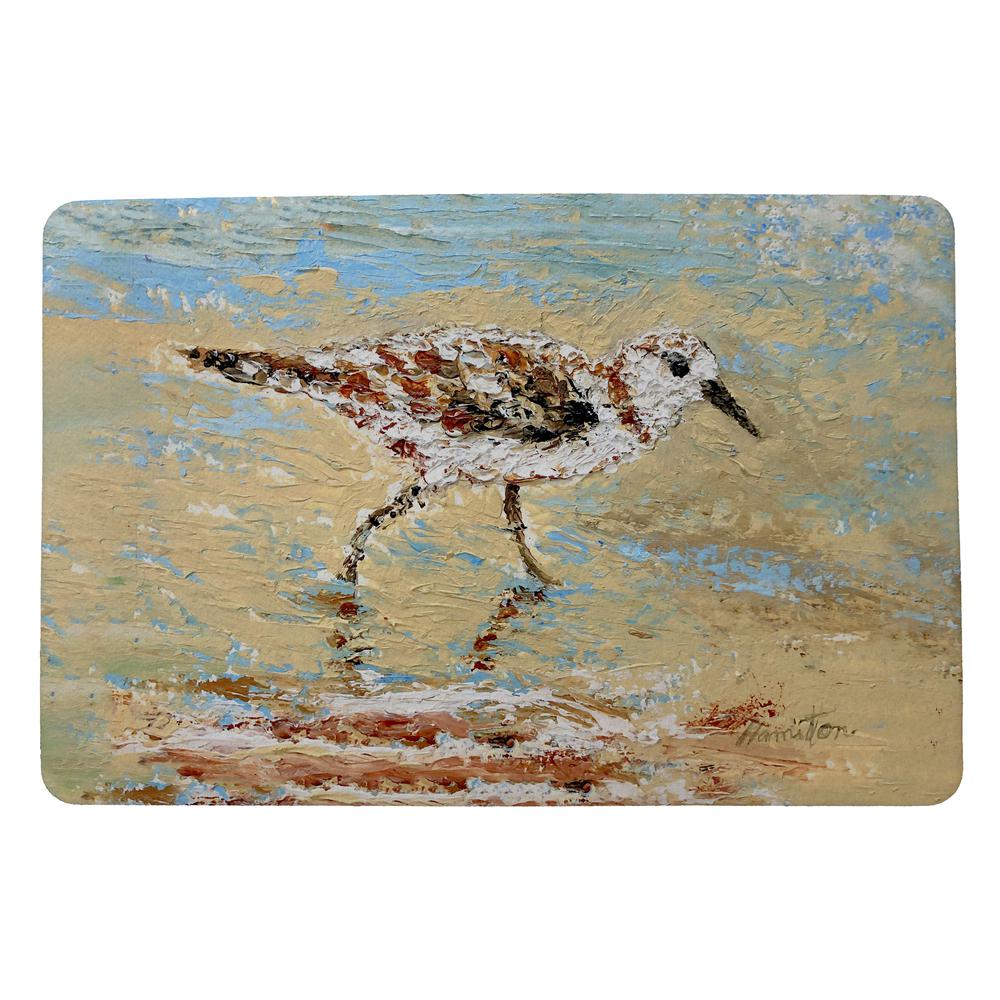 Lone Sandpiper Door Mat 18x26