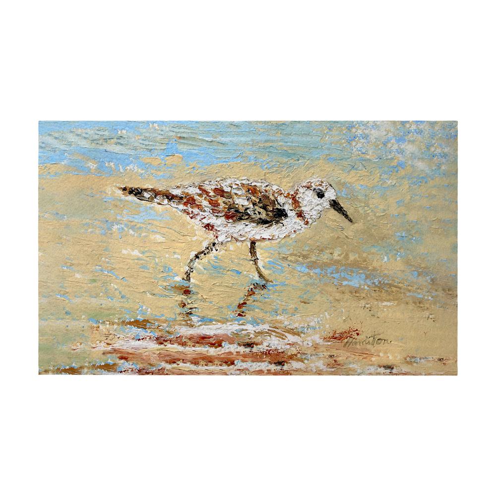 Lone Sandpiper Door Mat 30x50