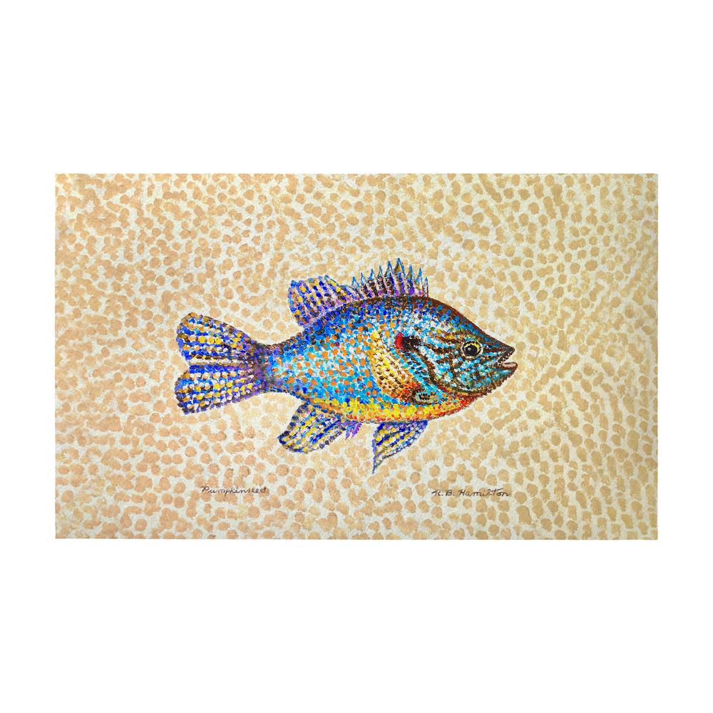 Pumpkinseed Fish Door Mat 30x50