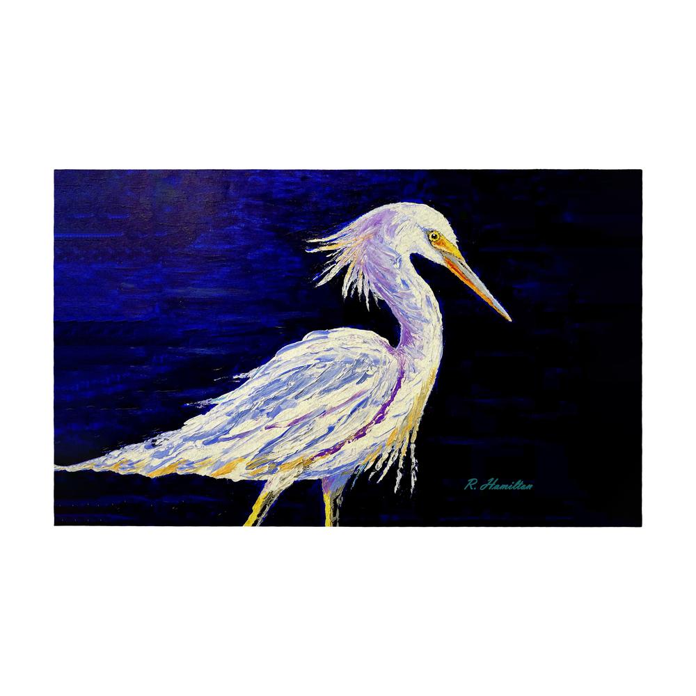 Palette Snowy Egret Door Mat 30x50