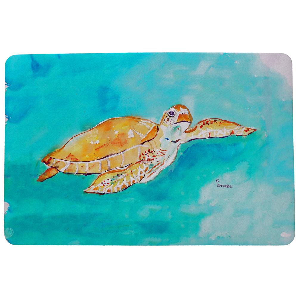 Brown Sea Turtle Door Mat 18x26