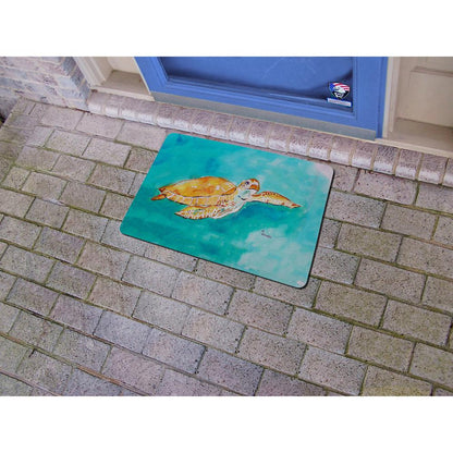 Brown Sea Turtle Door Mat 18x26