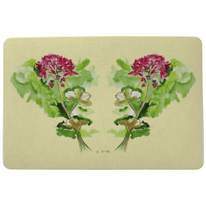 Geraniums Door Mat 18x26