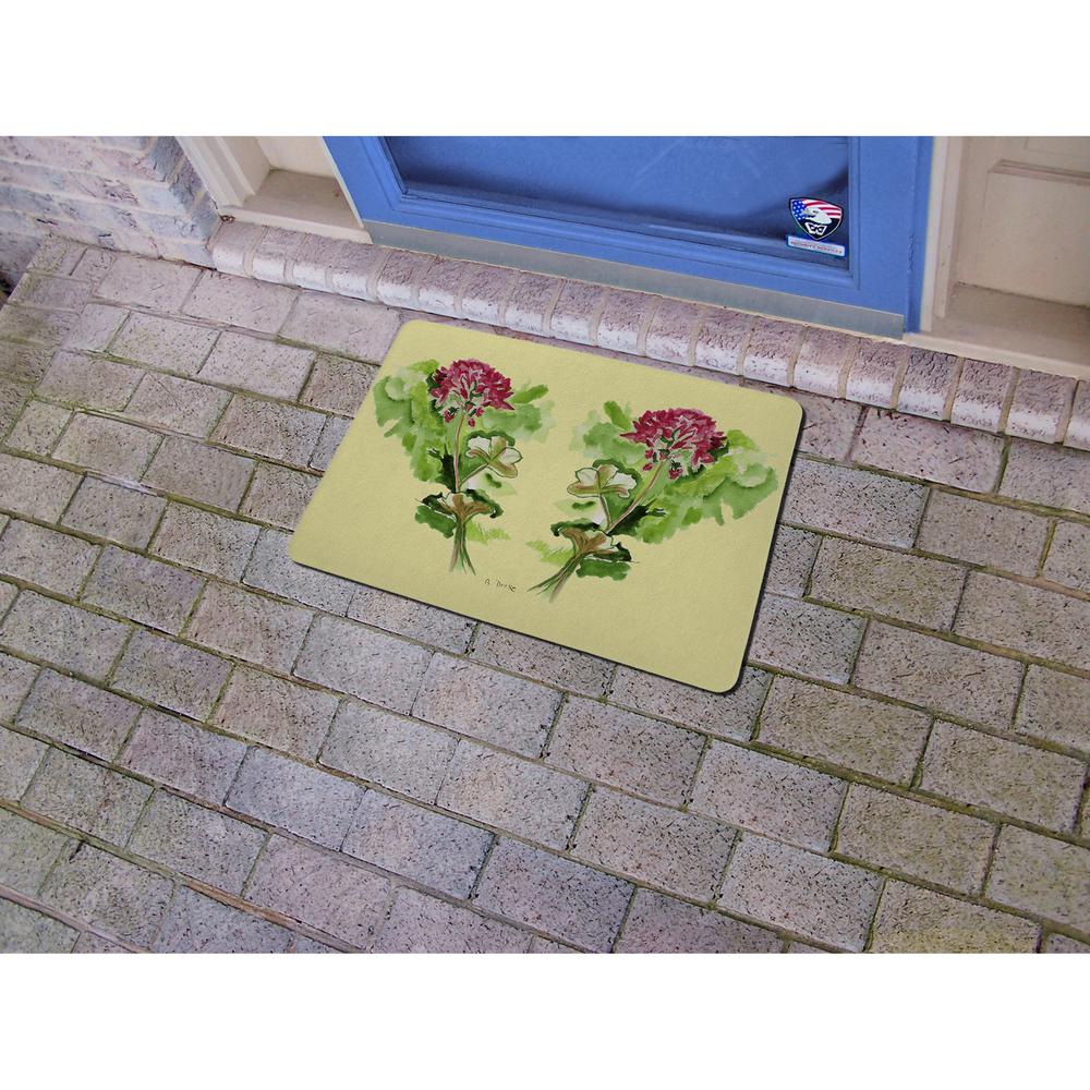 Geraniums Door Mat 18x26