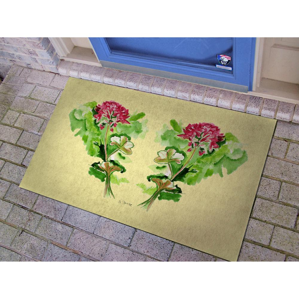 Geraniums Door Mat 30x50