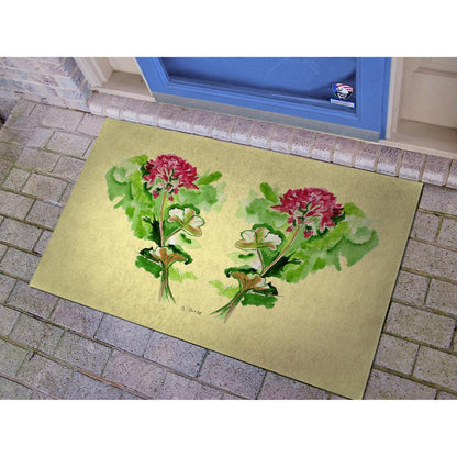 Geraniums Door Mat 30x50