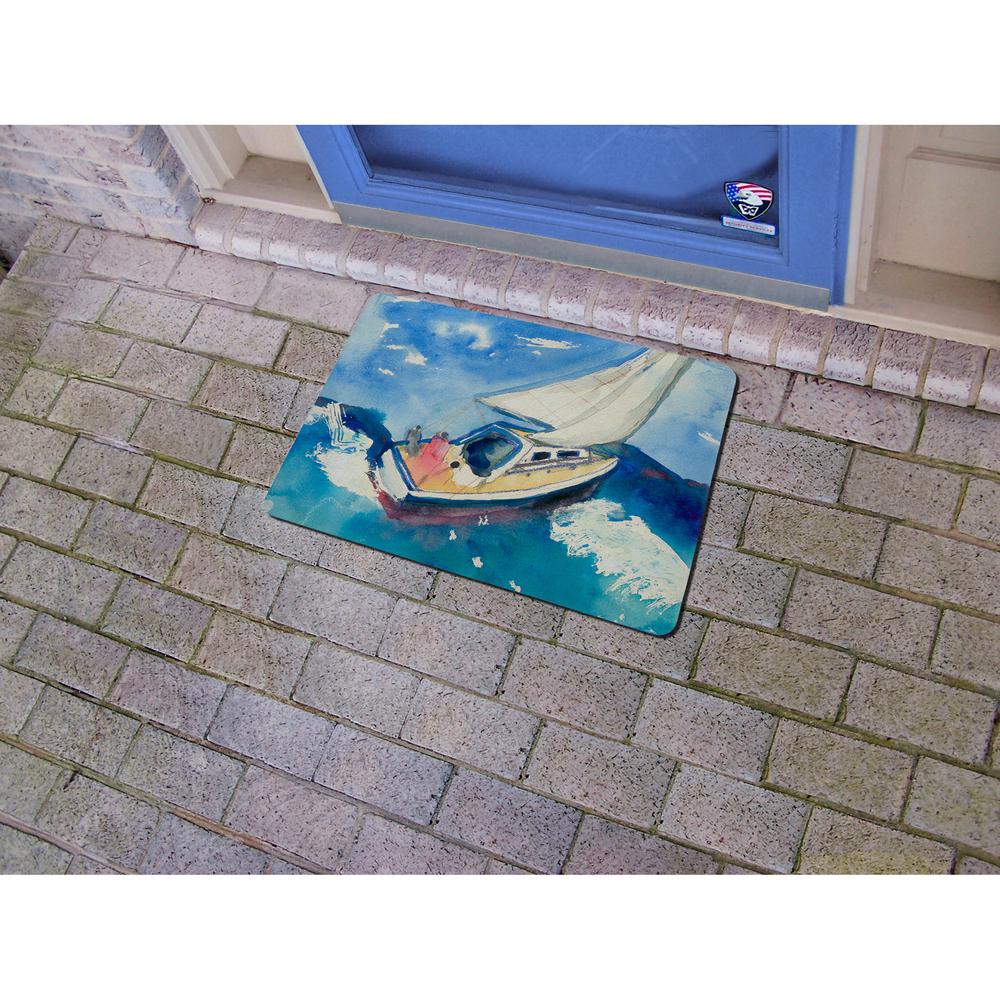 Betsy's Sailboat Door Mat 18x26